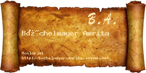 Büchelmayer Amrita névjegykártya